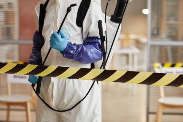 Professional Sewage Cleanup technician working in Aurora, IL